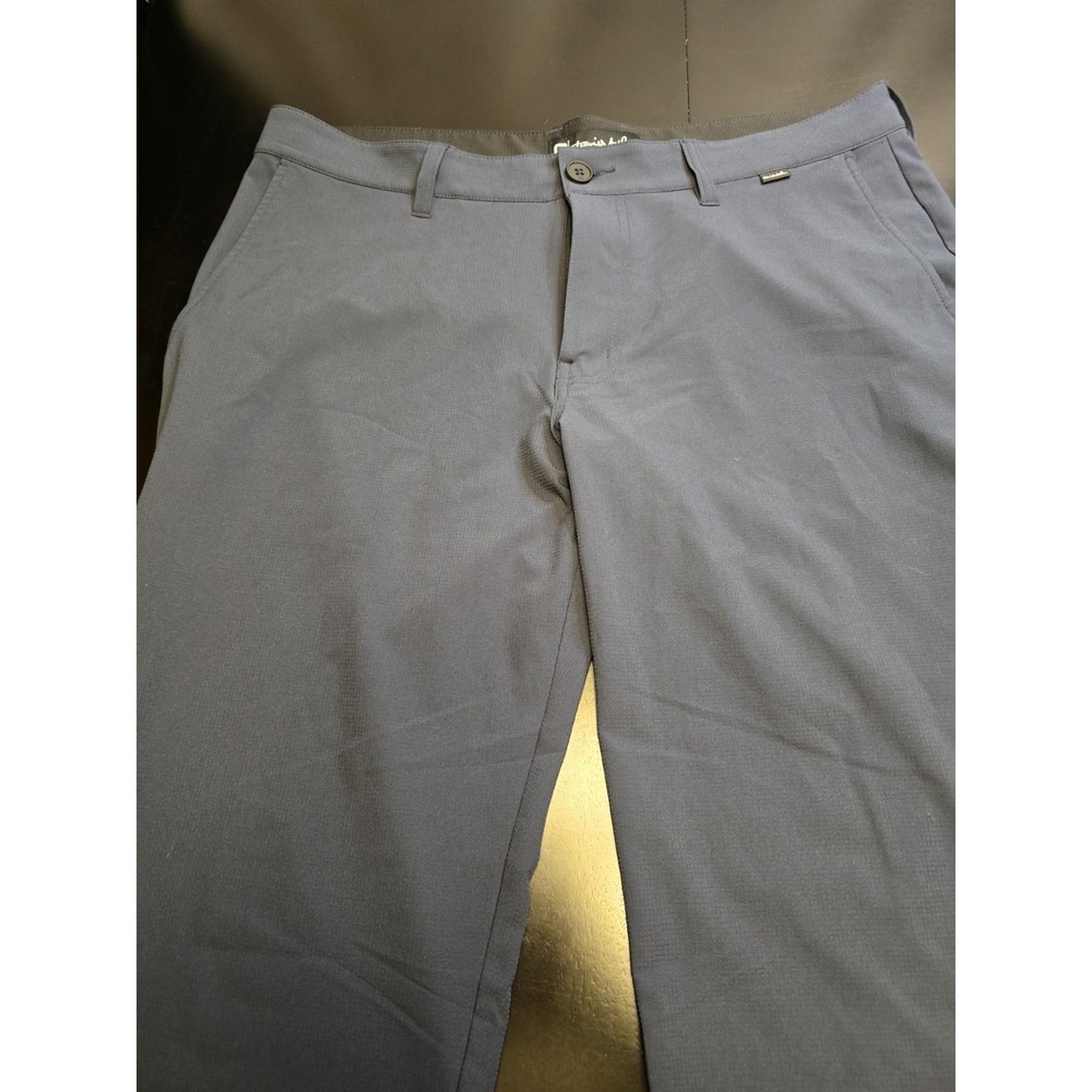 Travis Mathew Men's 34 Golf Pants Blue Micro‎ Grid